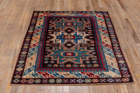 Antique Caucasian Area Rug (3' x 5')